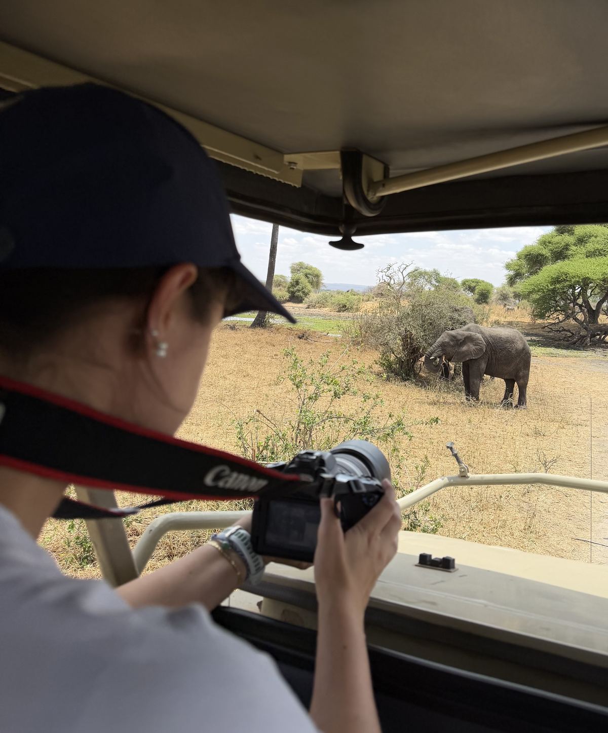 Martina Baltisberger auf Safari